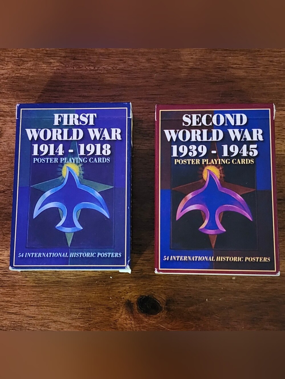 Set Of 2, First & Second World War Playing Cards, Sealed In Boxes. War Posters